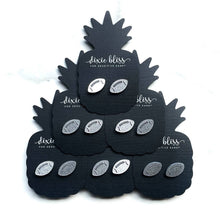 Load image into Gallery viewer, Dixie Bliss Silver Football Earrings