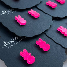 Load image into Gallery viewer, Dixie Bliss Bunny Stud Earrings!