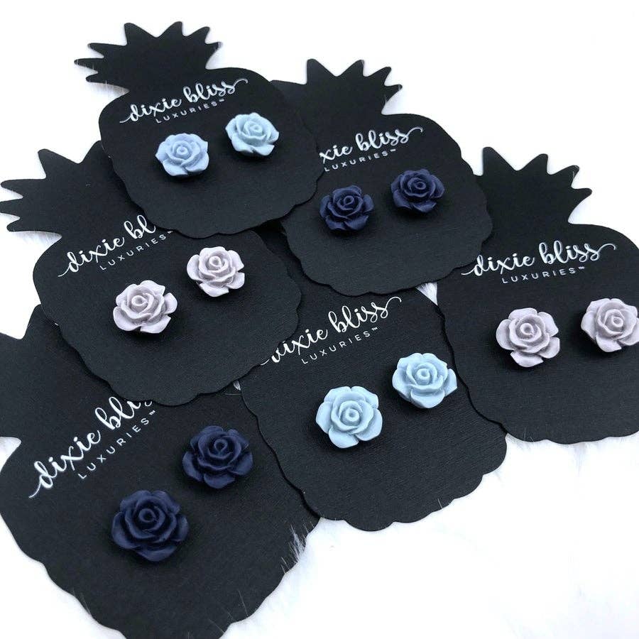 Dixie Bliss Matte Flower Earrings!