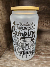 Load image into Gallery viewer, Frosted Camping Glass Tumbler!
