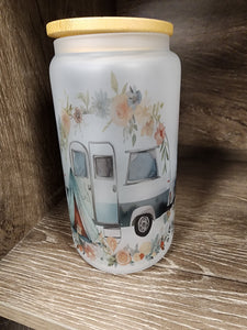 Frosted Camping Glass Tumbler!