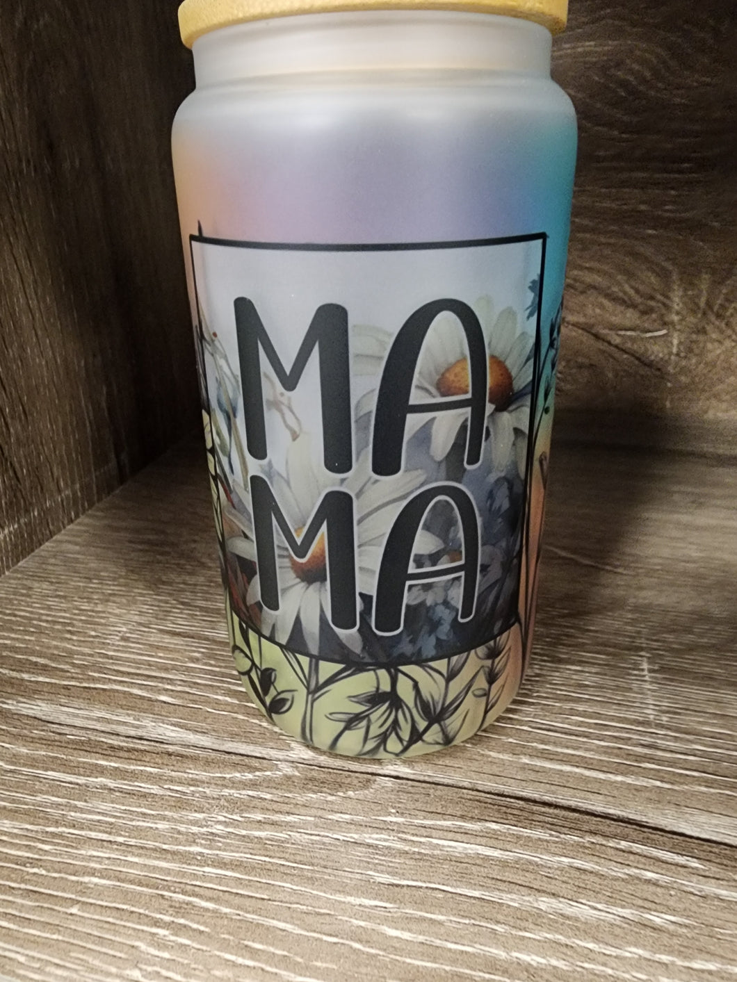 Frosted Mama Glass Tumbler!