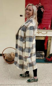 Della Plaid Coat