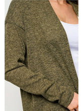 Load image into Gallery viewer, Olive Brushed Cardigan
