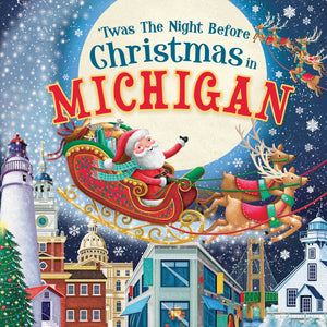 Night Before Christmas in Michigan Children's Book