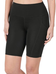 Black Pocket Bike Shorts