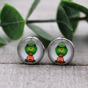 Grinch and Max Earrings