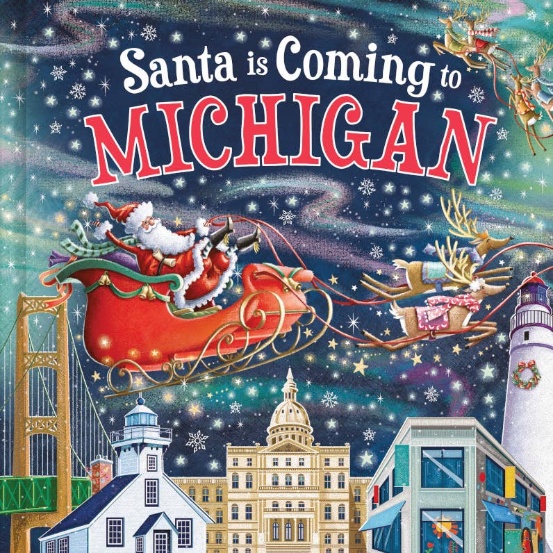 Santa is coming to Michigan Children's Book