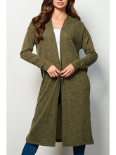 Load image into Gallery viewer, Olive Brushed Cardigan
