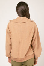 Load image into Gallery viewer, Half Zipped Mocha Henley
