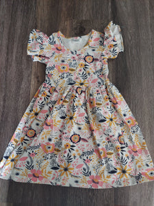 Floral Flutter Dress!