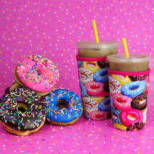 Load image into Gallery viewer, Medium Brew Buddy Insulated Iced Coffee Sleeve- Donuts
