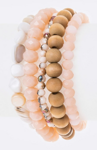 Pink Blush 5PC Bracelet Set!