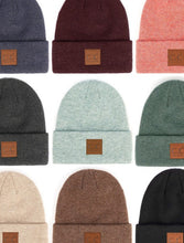 Load image into Gallery viewer, Suede Patched Beanie
