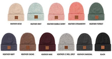 Load image into Gallery viewer, Suede Patched Beanie
