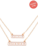 Load image into Gallery viewer, Mama and Mini Necklace Set
