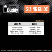 Load image into Gallery viewer, Medium Brew Buddy Insulated Iced Coffee Sleeve- Donuts
